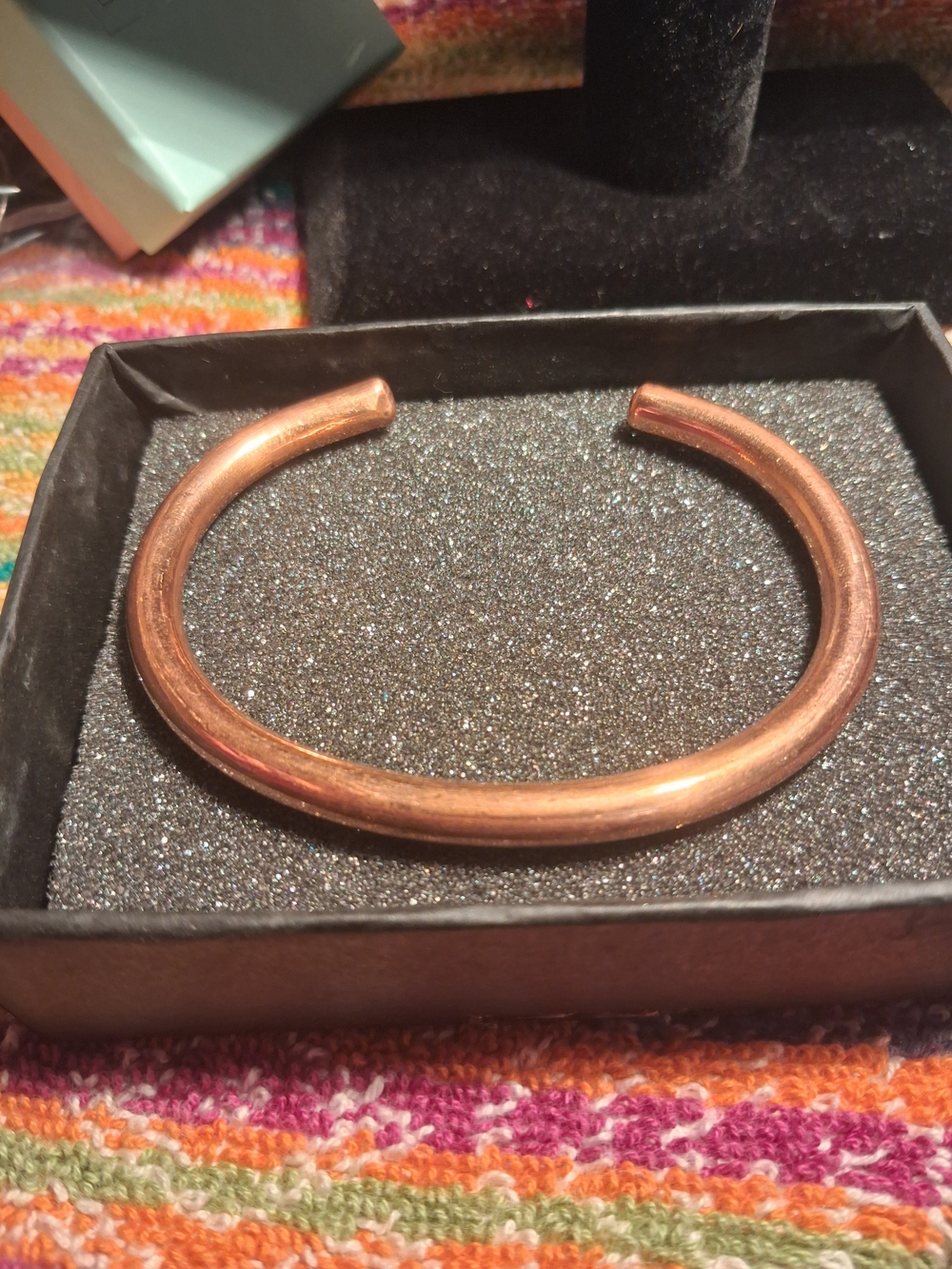 Solid Copper Cuff Bracelet / Open Bangle Wellness Jewelry
